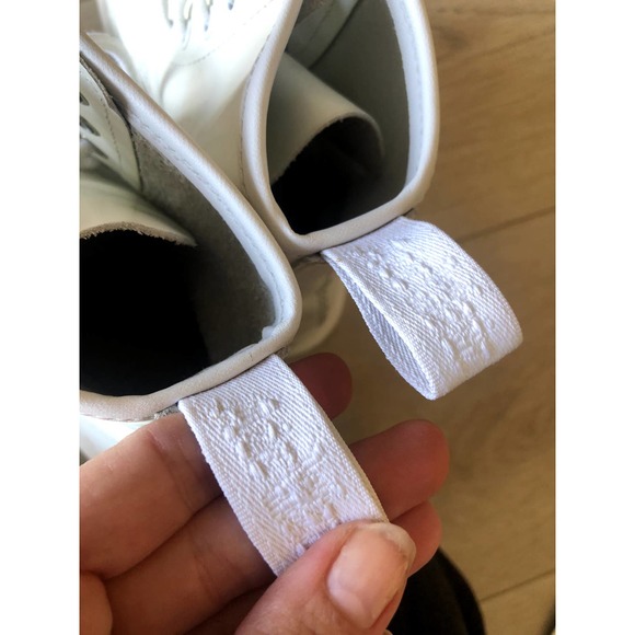 Doc Martens Unisex 1460 Mono White Smooth Leather Lace Up Boots - Picture 14 of 16